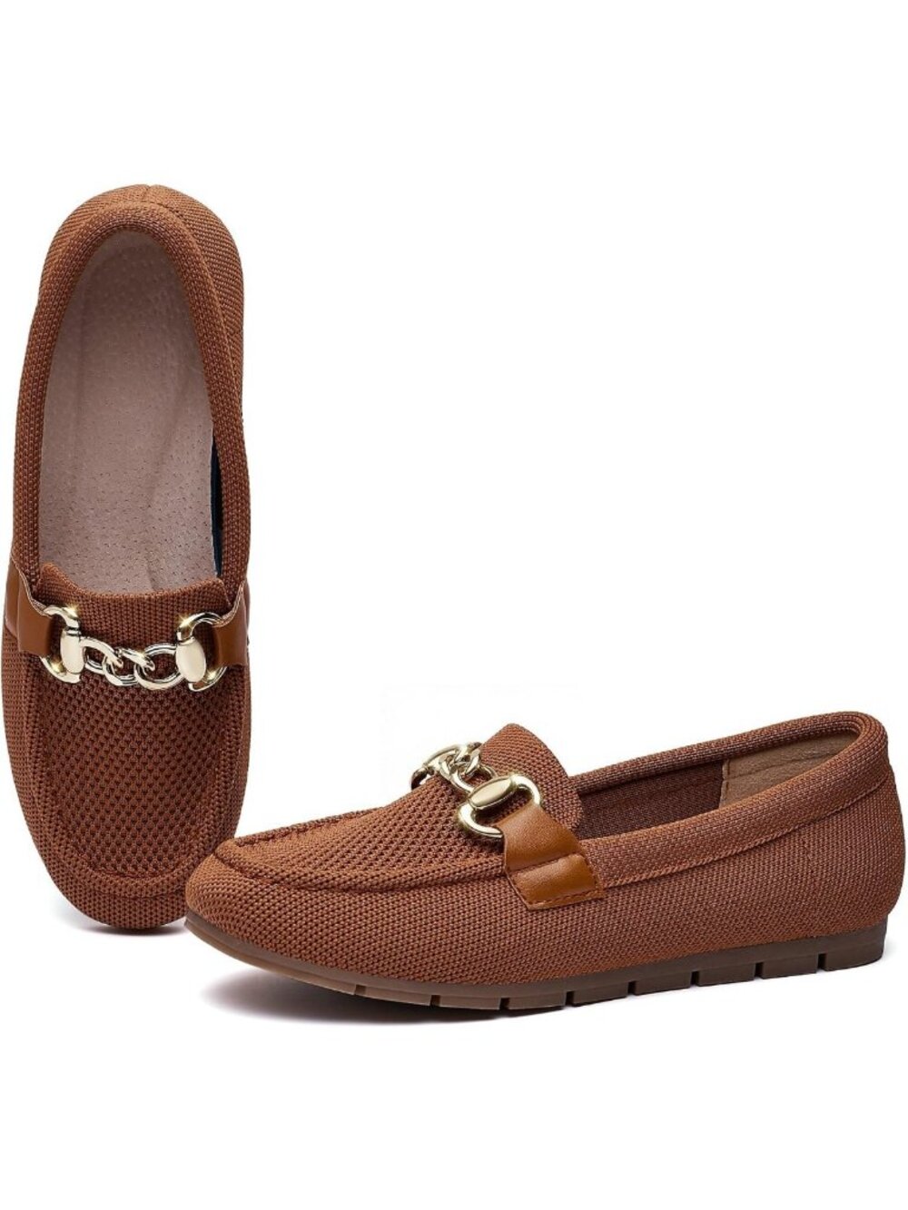 Comfortable Women's Slip-On Loafer Flats, Casual Penny Shoes for Walking